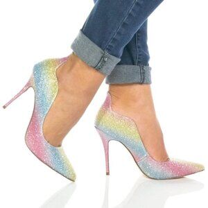 Jessica Simpson Wayva High Heel Multicolor Gradient Women's Heels